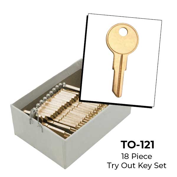 AeroLock - TO-121 - Sea Ray/Mastercraft/Sierra Boat - Ignition Try-Out Key Set - Y11 - 18 Keys