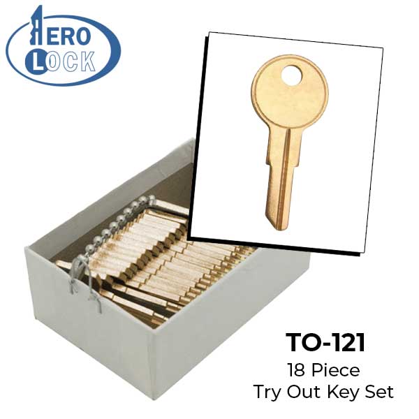 AeroLock - TO-121 - Sea Ray/Mastercraft/Sierra Boat - Ignition Try-Out Key Set - Y11 - 18 Keys