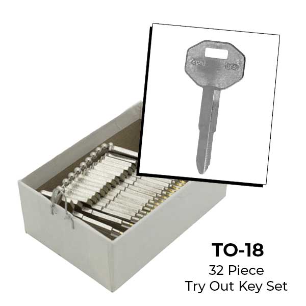 AeroLock - TO-108 - GM Misc. Japanese Imports - All Locks Try-Out Set - DC3 - 32 Keys