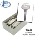 AeroLock - TO-21 - Toyota - All Locks Try-Out Set - TR28 - 32 Keys