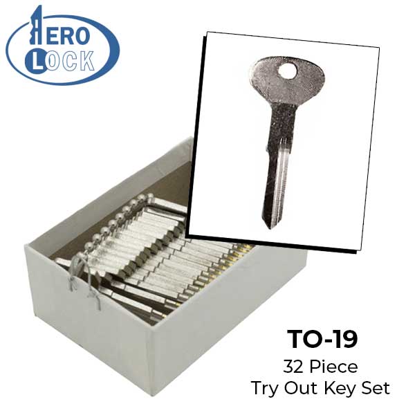 AeroLock - TO-23 - Volkswagen/Audi - All Locks Try-Out Key Set - PA8 - 128 Keys