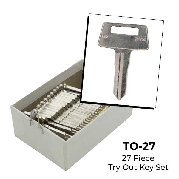 AeroLock - TO-27 - Kawasaki Motorcycle/ATV - All Locks Try-Out Set - X256 - 27 Keys