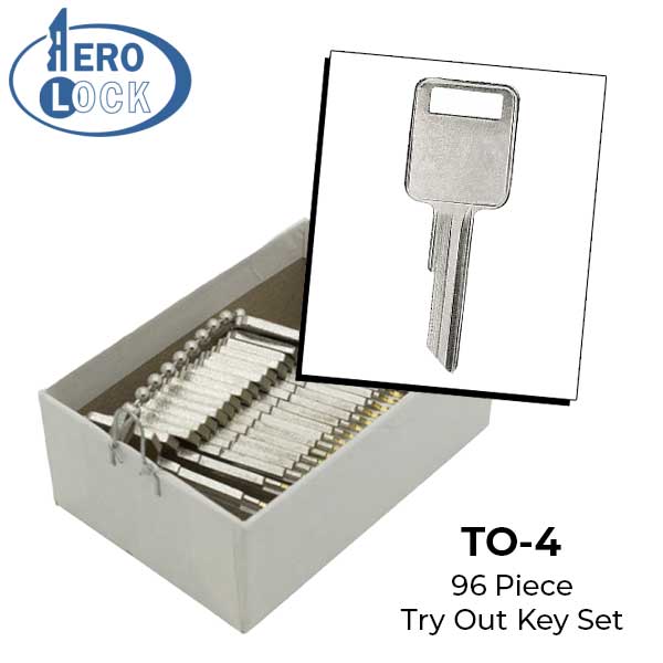 AeroLock - TO-4 - American Motors - All Locks Try-Out Key Set - RA4 - 96 Keys