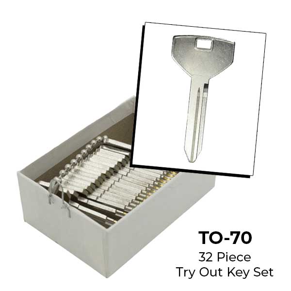 AeroLock - TO-70 - Chrysler 1994 - Door Locks Try-Out Set - Y157 - 32 Keys