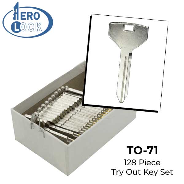 AeroLock - TO-71 - Chrysler 1994 - All Locks Try-Out Set - Y157 - 128 Keys