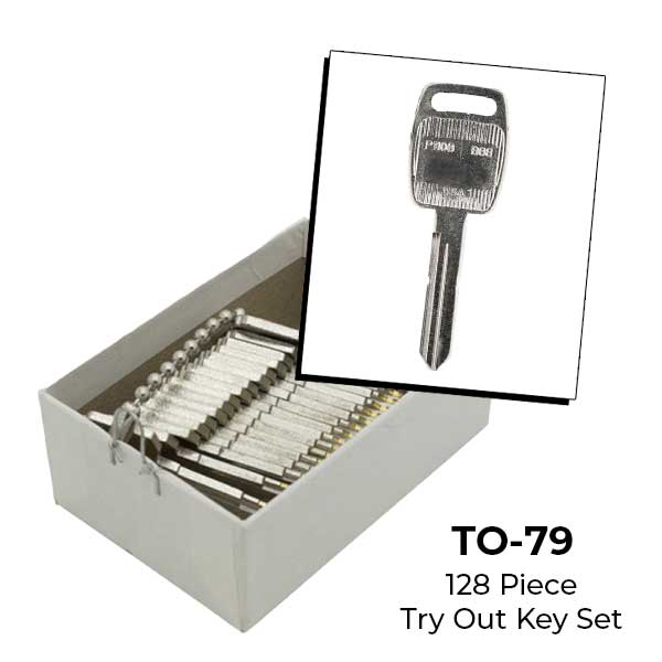 AeroLock - TO-79 - Saturn 1991-1995 - All Locks Try-Out Key Set - B88 - 128 Keys