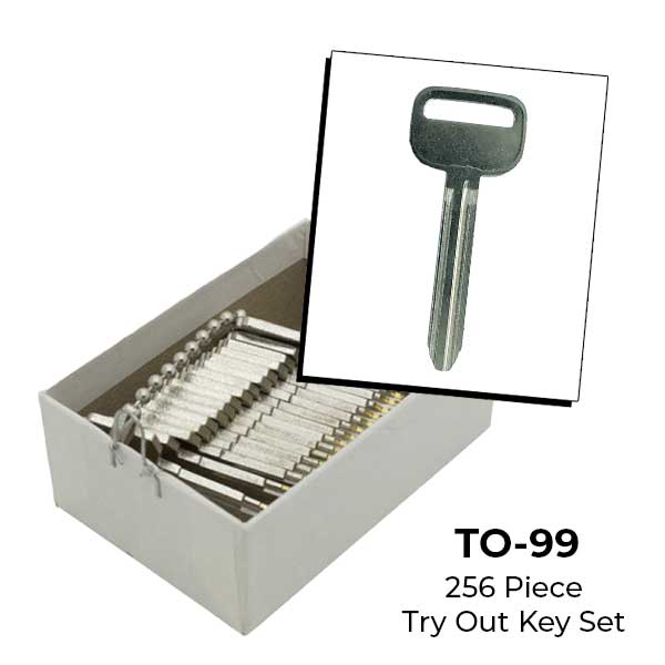 AeroLock - TO-99 - Toyota - All Locks Try-Out Key Set - TR47 - 256 Keys