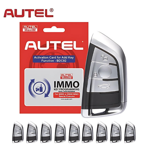 Autel - IKEYBRAZ3T - Software Card And 3-Button BMW-Style IKEY Bundle for BMW G-Chassis Vehicles
