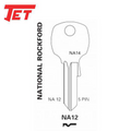 JET - NA12 - National Rockford - Cabinet - 5-Pin Key Blank