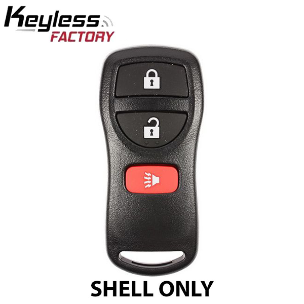 2005-2018 Nissan Keyless Entry Remote SHELL for CWTWB1U821 - Black (AFTERMARKET)