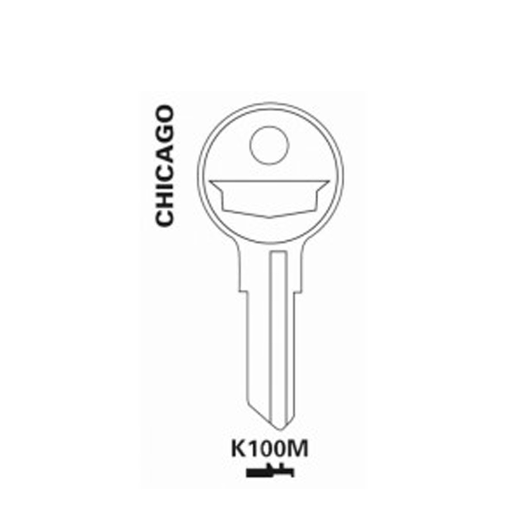 JET - K100M - Chicago - 6-Pin Wafer Cabinet Key