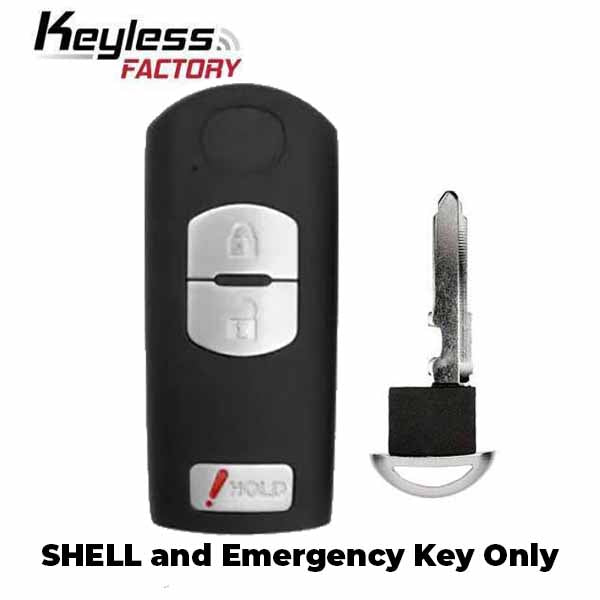 2010-2013 Mazda 3 / 3-Button Smart Key SHELL for WAZX1T768SKE11A03 (AFTERMARKET)