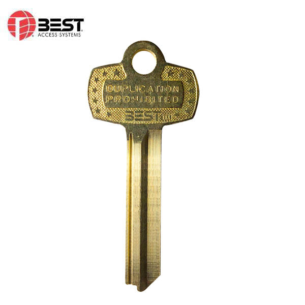 BEST - 1A1TB1KS208KS800 - TB Keyway - "Best Duplication Prohibited" Stamped - Blank Back