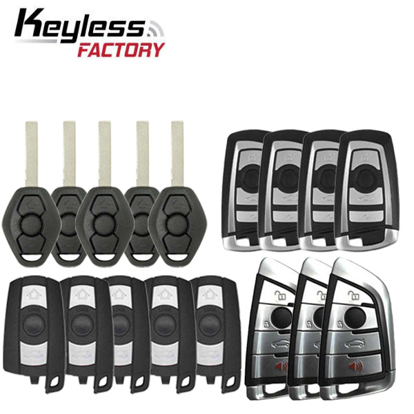 BMW Remotes Bundle - Variety of Remote Head and Smart Keys  for EWS, CAS 3-4+ & FEM/BDC
