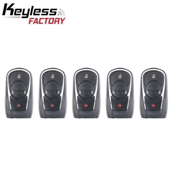 5 x 2018-2020 Buick Encore / 3-Button Smart Key / PN: 13506667 / HYQ4AA (AFTERMARKET) (Pack Of 5)