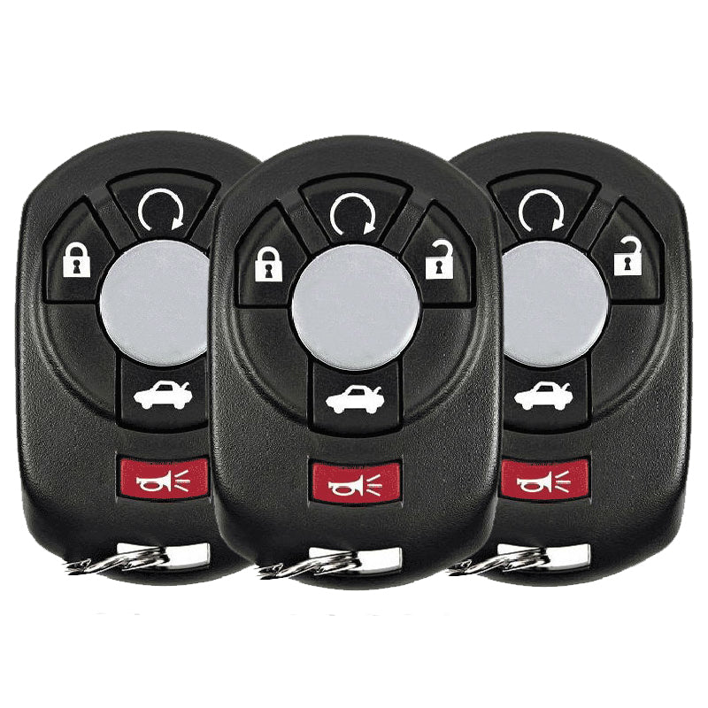 3 x 2005-2007 Cadillac STS / 5-Button Keyless Entry Remote / PN: 15212382 / M3N65981403 (AFTERMARKET) (Pack of 3)