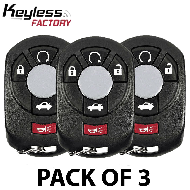 3 x 2005-2007 Cadillac STS / 5-Button Keyless Entry Remote / PN: 15212382 / M3N65981403 (AFTERMARKET) (Pack of 3)