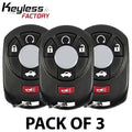 3 x 2005-2007 Cadillac STS / 5-Button Keyless Entry Remote / PN: 15212382 / M3N65981403 (AFTERMARKET) (Pack of 3)