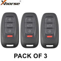 3 x Xhorse - 2013-2019 Audi / 4-Button Smart Key / BCM2 / 754J / Comfort Access / 315 MHz (Pack of 3)