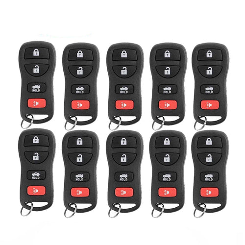 10 x 2002-2017 Nissan / Infiniti / 4-Button Keyless Entry Remote / KBRASTU15 (AFTERMARKET) (Pack of 10)
