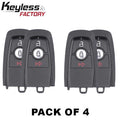 4 x 2017-2022 Ford / 3-Button Smart Key / M3N-A2C93142300 (AFTERMARKET) (Pack of 4)