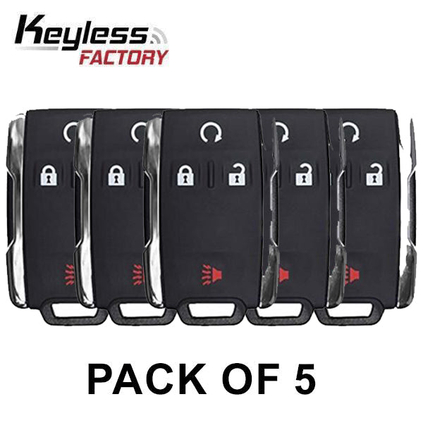 5 x 2014-2019 Chevrolet / GMC / 4-Button Keyless Entry Remote / PN: 22881480 / M3N32337100 (AFTERMARKET) (Pack of 5)