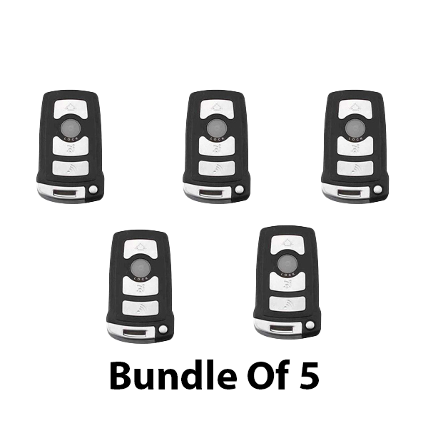 5 x 2002-2008 BMW 7 Series / 4-Button Smart Key / PN: 2911A-12133 / LX8766S / CAS1 / 315 MHz (AFTERMARKET) (BUNDLE OF 5)
