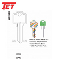 JET - WR5 - 5-Pin Key Blank - Nickel Plated