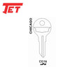 JET - CG16 - Chicago 5-Wafer Cabinet Key - Brass