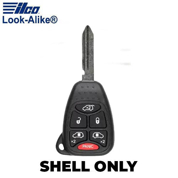 Ilco - 2004-2007 Chrysler Dodge - CHRY-6B - 6-Button Remote Head Key SHELL (AFTERMARKET)