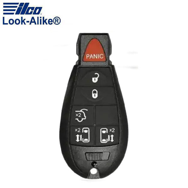 Ilco - 2008-2020 Chrysler Dodge - CHRY-POD6B1 - 6-Button Fobik Remote Key SHELL (AFTERMARKET)
