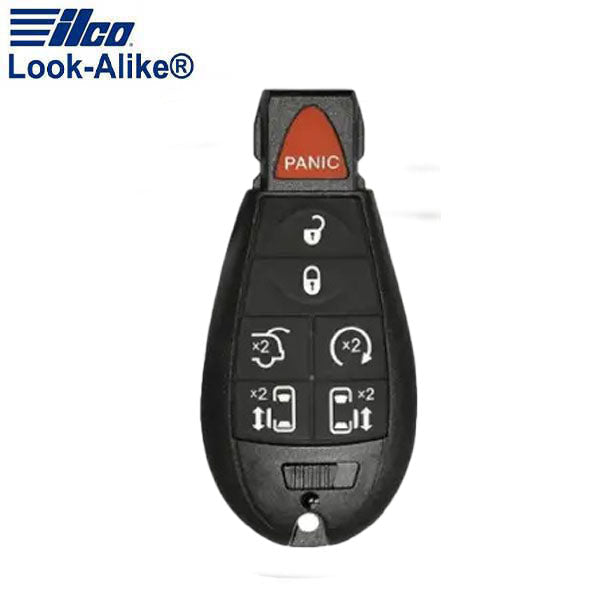 Ilco - 2008-2020 Chrysler - CHRY-POD7B1 - 7-Button Fobik Remote Key SHELL (AFTERMARKET)