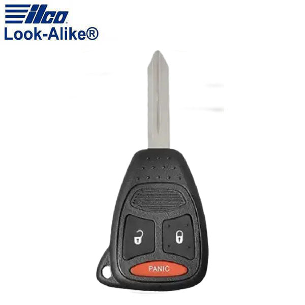Ilco - 2005-2012 Chrysler - CHRY-RHK3B2 - 3-Button Keyless Entry Remote Head Key SHELL (AFTERMARKET)