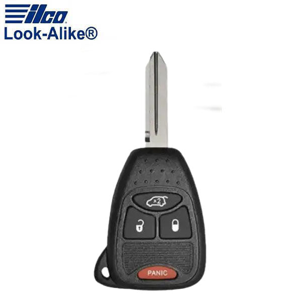 Ilco - 2006-2018 Chrysler - CHRY-RHK4B1 - 4-Button Keyless Entry Remote Head Key SHELL (AFTERMARKET)
