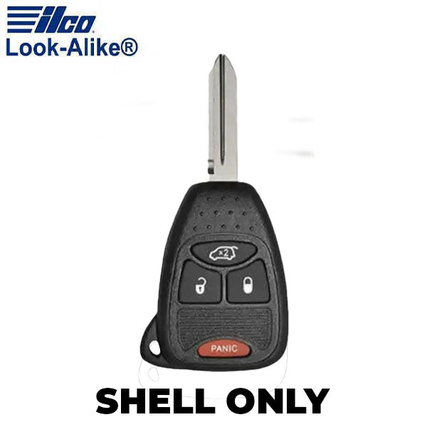 Ilco - 2006-2018 Chrysler - CHRY-RHK4B1 - 4-Button Keyless Entry Remote Head Key SHELL (AFTERMARKET)