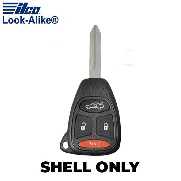 Ilco - 2006-2009 Chrysler - CHRY-RHK4B3 - 4-Button Remote Head Key SHELL (AFTERMARKET)