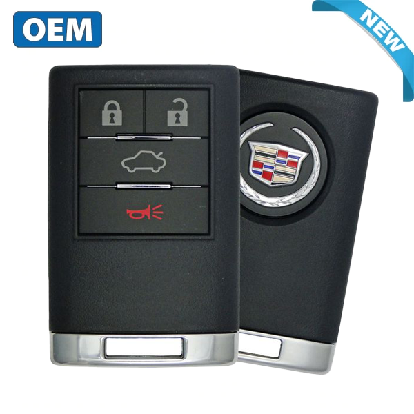 2008-2015 Cadillac CTS DTS STS / 4-Button Smart Key / PN: 25946298 / M3N5WY7777A (Driver 1) (OEM)