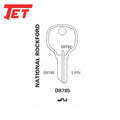 JET - D8785 - Wafer 5-Pin Cabinet Key - Brass