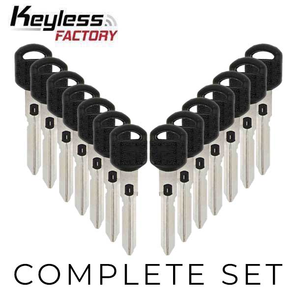 GM Double-Sided VATS Keys Bundle (2-15 VATS) (KeylessFactory)