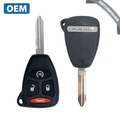 2007-2011 Dodge Ram Durango Dakota / 4-Button Remote Head Key / PN: 68026372AB / KOBDT04A (OEM Refurb)
