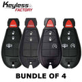 4 x 2013-2018 Dodge RAM / 3- & 4-Button Fobik Keys / GQ4-53T (Bundle of 4)