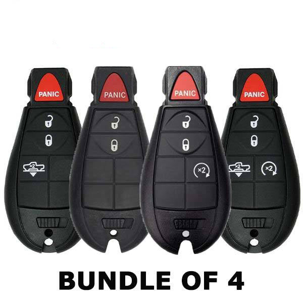 4 x 2013-2018 Dodge RAM / 3- & 4-Button Fobik Keys / GQ4-53T (Bundle of 4)