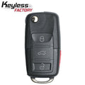 2000-2012 Nissan Infiniti / 4-Button Flip Key / KBRASTU15 / (AFTERMARKET)