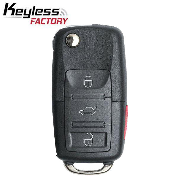 2000-2012 Nissan Infiniti / 4-Button Flip Key / KBRASTU15 / (AFTERMARKET)