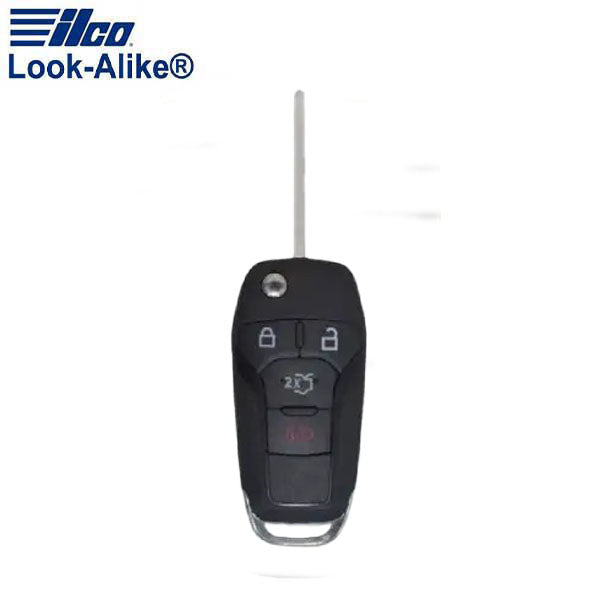 Ilco - 2013-2016 Ford - FORD-FLIP4B1 - 4-Button Flip Remote Key SHELL (AFTERMARKET)