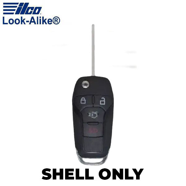 Ilco - 2013-2016 Ford - FORD-FLIP4B1 - 4-Button Flip Remote Key SHELL (AFTERMARKET)