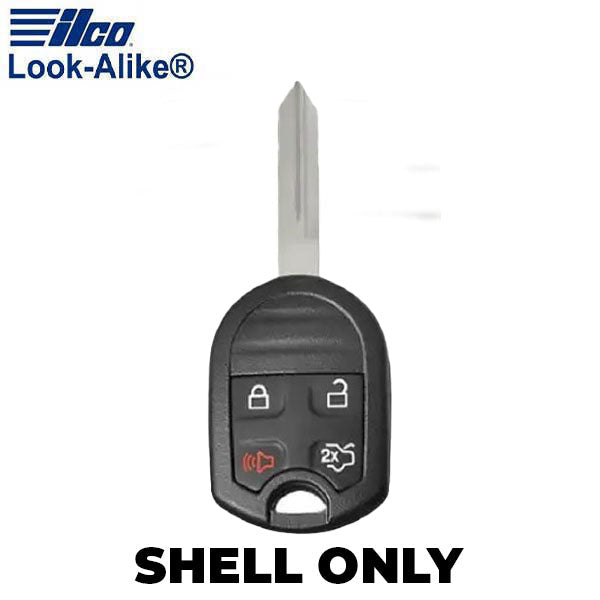 Ilco - 2000-2017 Ford - FORD-RHK4B2 - 4-Button Remote Head Key SHELL (AFTERMARKET)