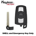 2006-2011 BMW 3 / 5 Series / 3-Button Smart Key SHELL for KR55WK49127 KR55WK49123 (AFTERMARKET)