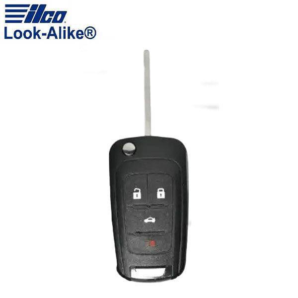 Ilco - 2010-2019 GM - GM-FLIP4B1 - 4-Button Remote Flip Key SHELL (AFTERMARKET)