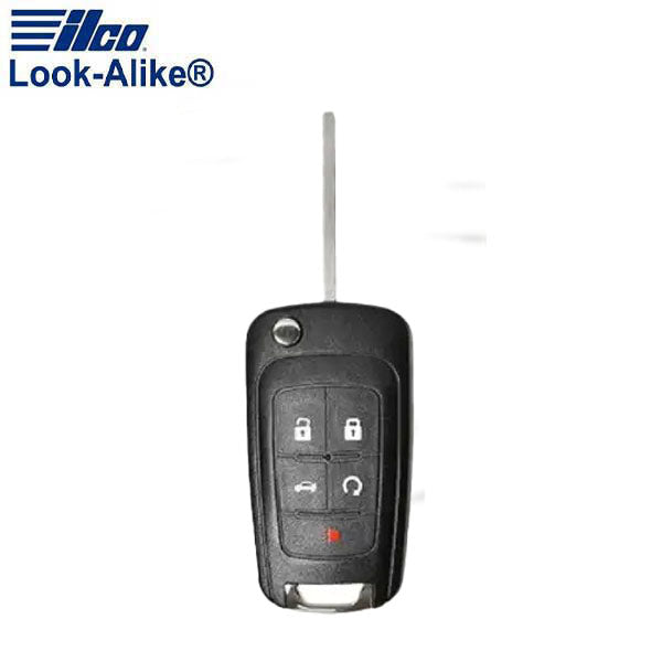 Ilco - 2010-2021 GM - GM-FLIP5B1 - 5-Button Remote Flip Key SHELL (AFTERMARKET)